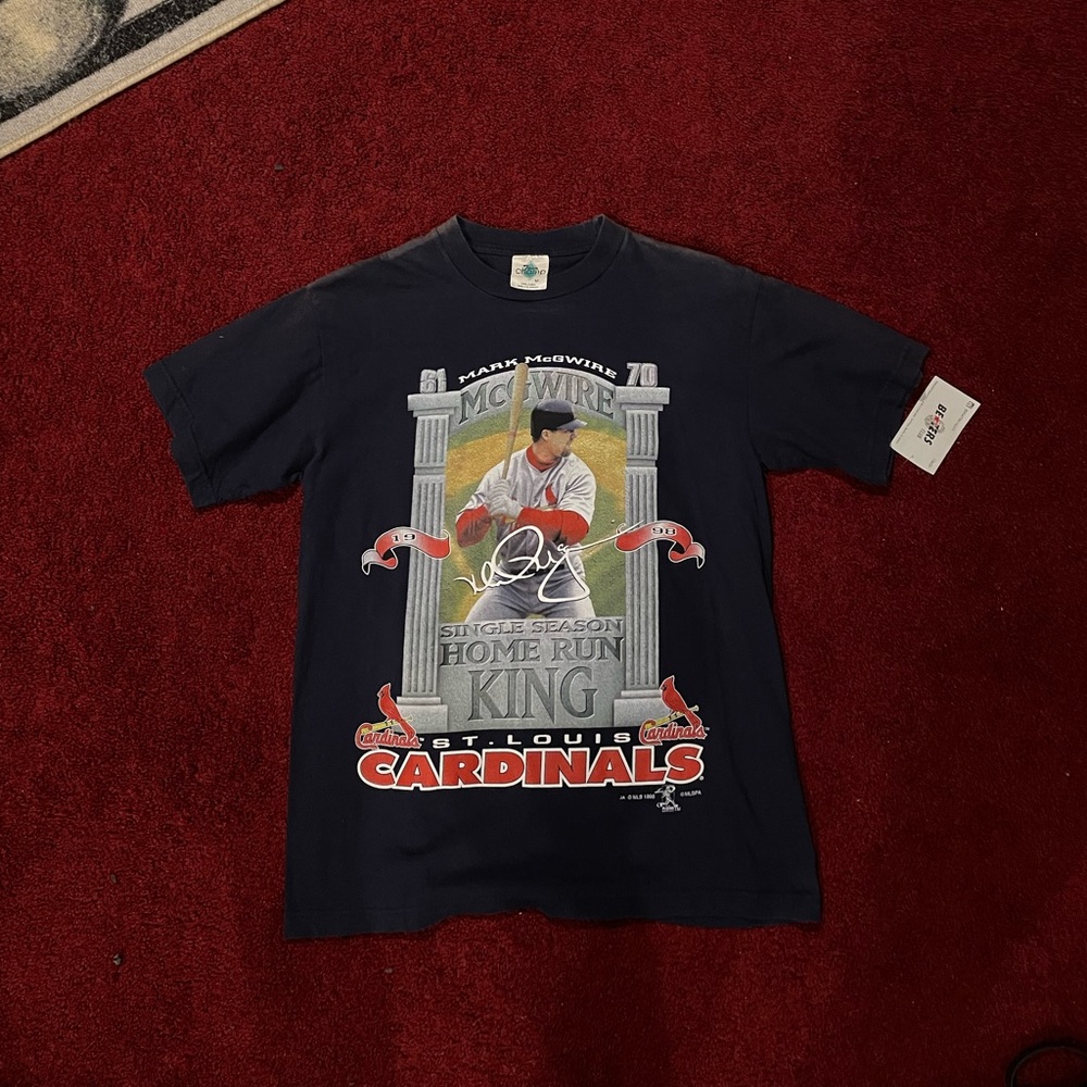 Vintage Navy Mark McGwire TShirt